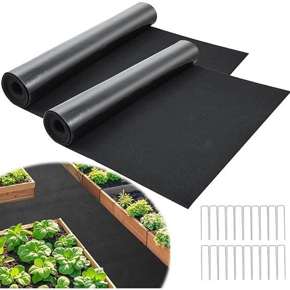2pcs recycled mulch mat roll