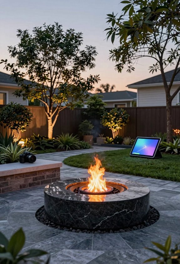 ai driven outdoor customization trees fire pits hardscape