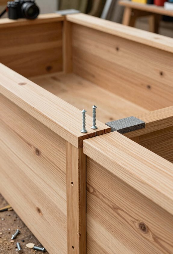 assemble brace square screw