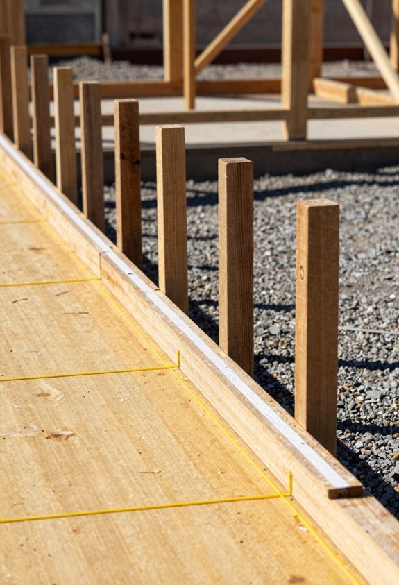 batter boards guide layout precisely