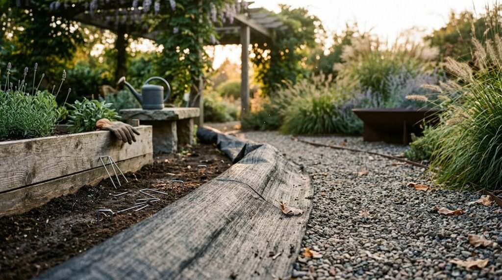 best weed barrier garden paths
