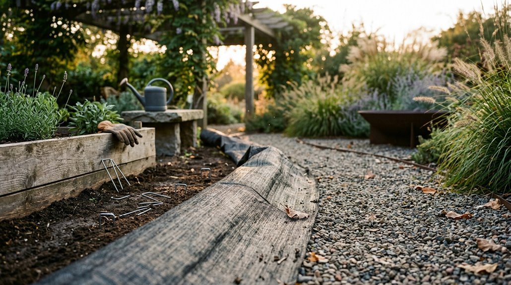 best weed barrier garden paths