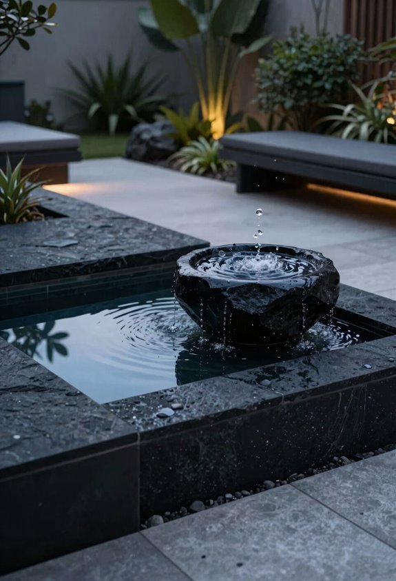 black rock bubbler fountain