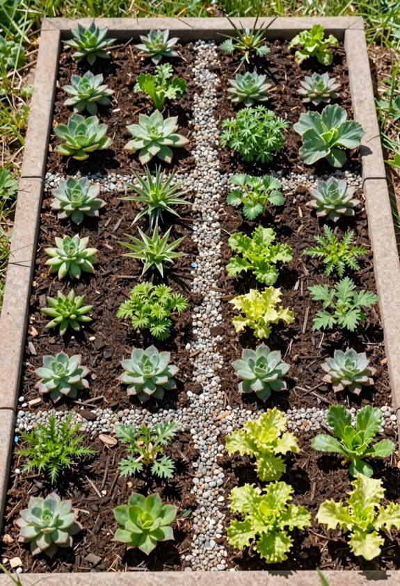 block style dense garden efficiency