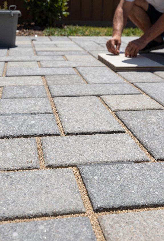 bricks polymeric sand cured