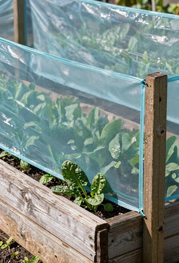 budget plastic netting fence design