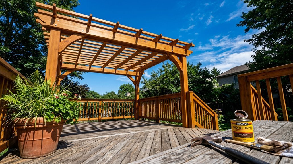 can i build pergola on deck
