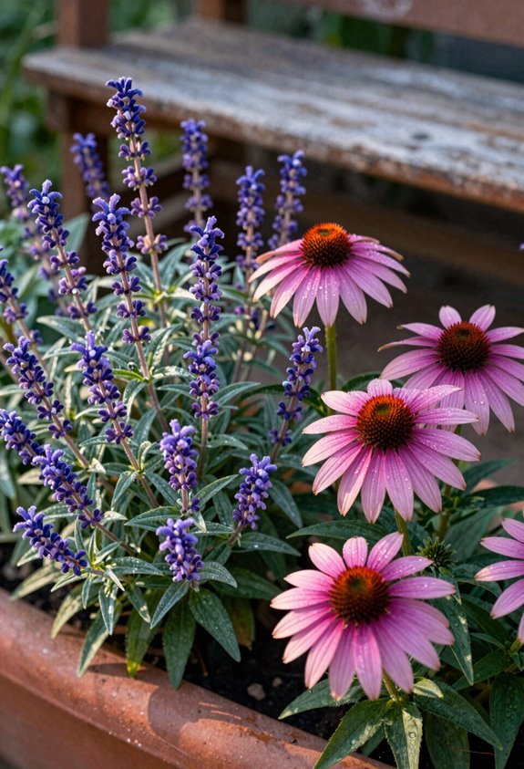 catmint coneflower russian sage combo thrives
