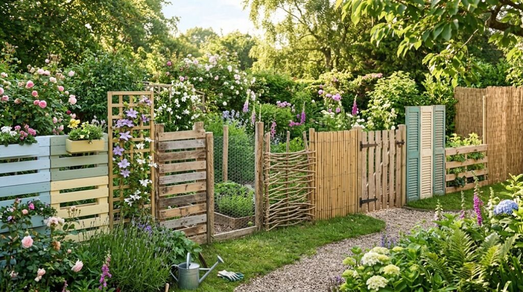 cheap diy garden fence ideas on budget