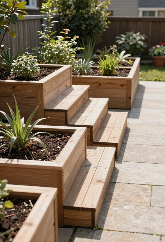 compact raised bed 2x4 30 tall sunny near water