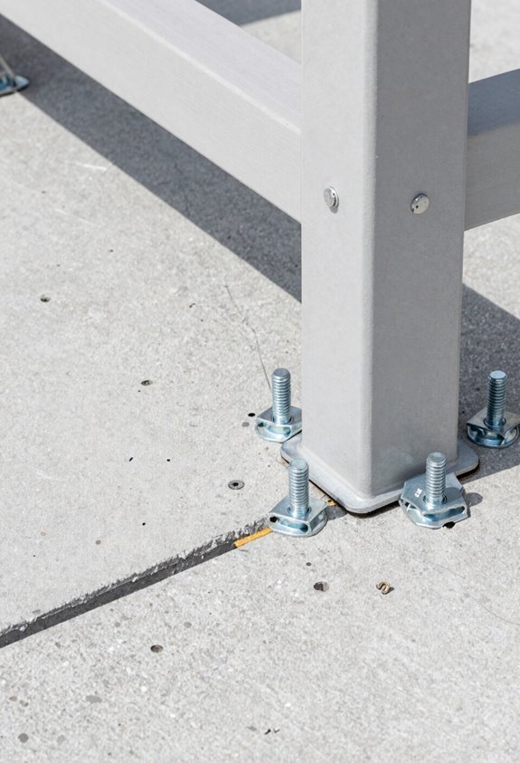 concrete anchors for pergola posts