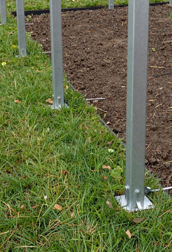 concrete footings ground screws weighted bases combined systems