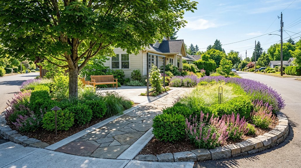 corner lot landscaping ideas for curb appeal