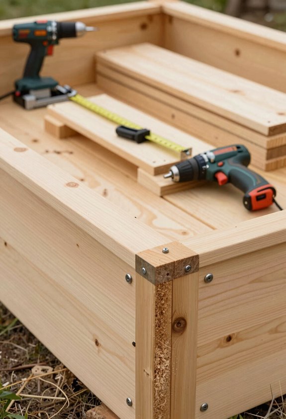 cut eight 4 foot cedar boards