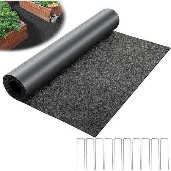 decohs recycled felt mulch mat roll landscaping