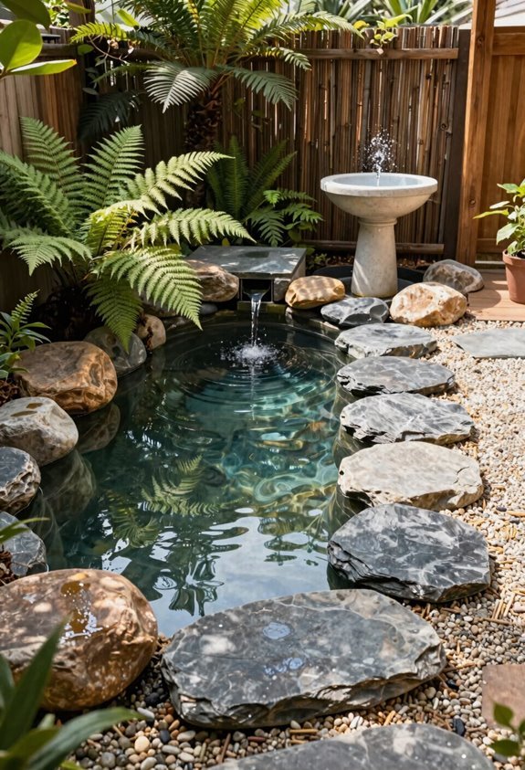 disappearing pondless water feature