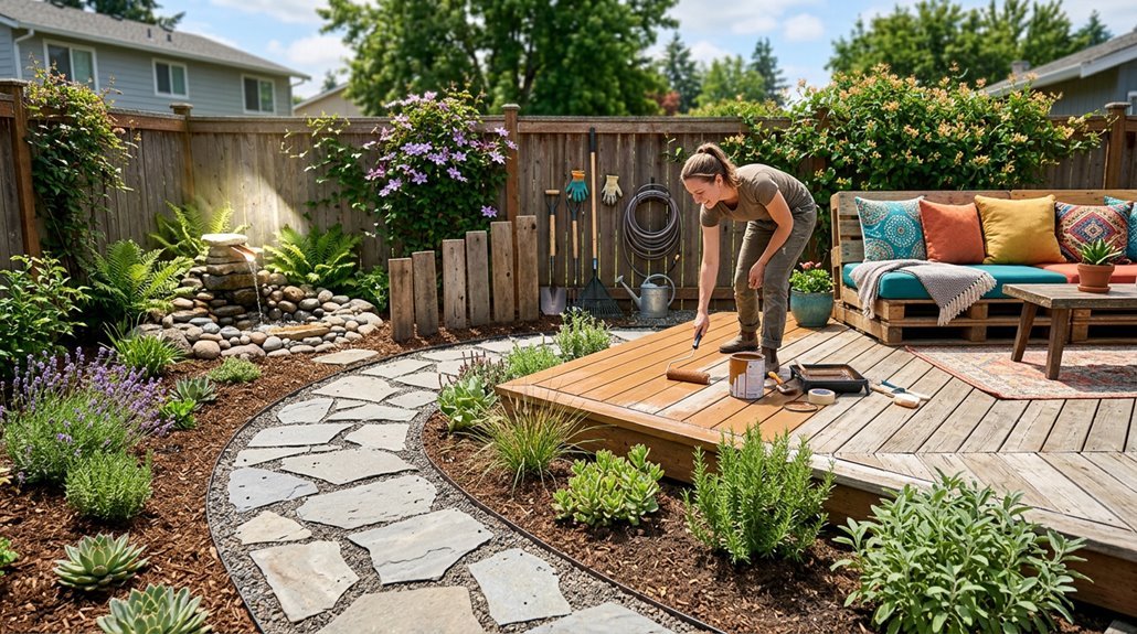 diy backyard makeover on a budget