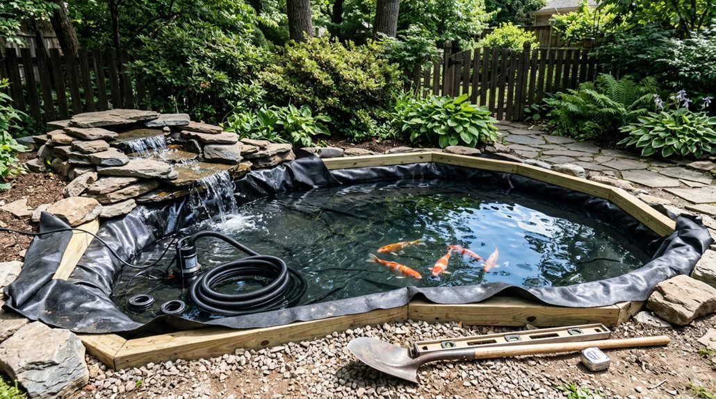 diy ponds step by step installation