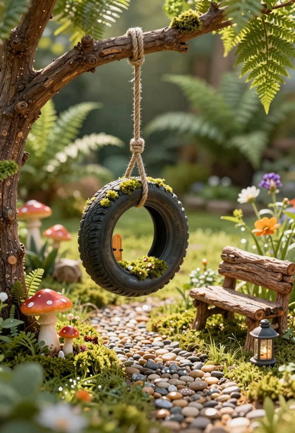 fairy tire swing installation details