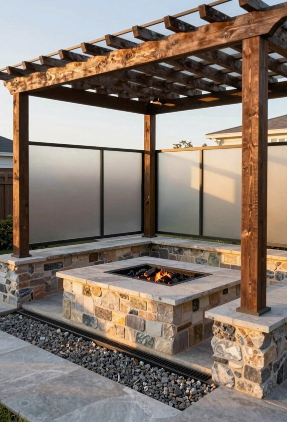 Can You Have a Fire Pit Under a Pergola? 3 fire pit safety and heat safe setup