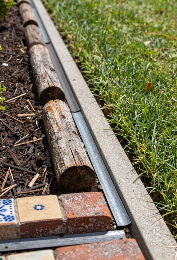 free repurposed garden edging ideas