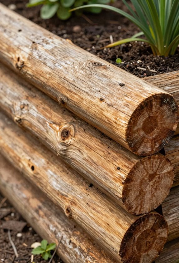 free sourced timber raised beds