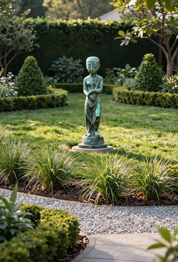 front yard focal point anchors balance