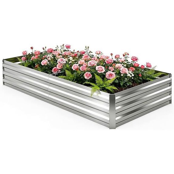 galvanized raised bed 6x3x1ft