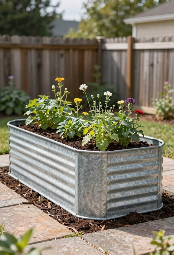 galvanized steel garden longevity