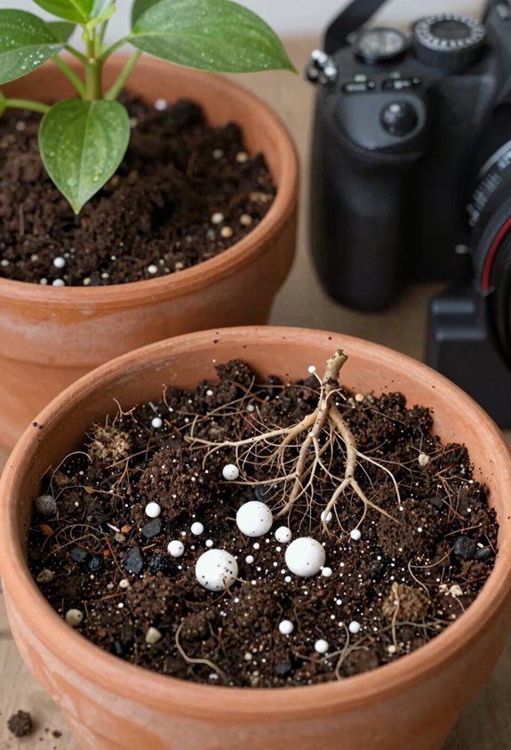 garden soil fails in pots