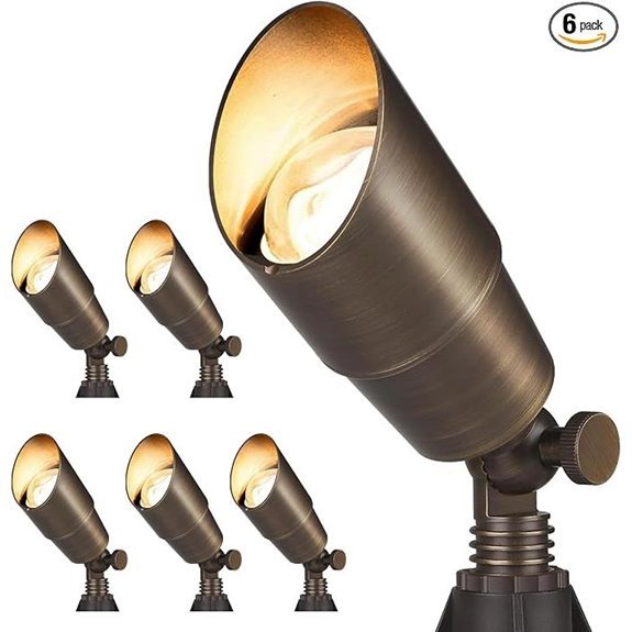 gardencoin brass 12v spotlight kit