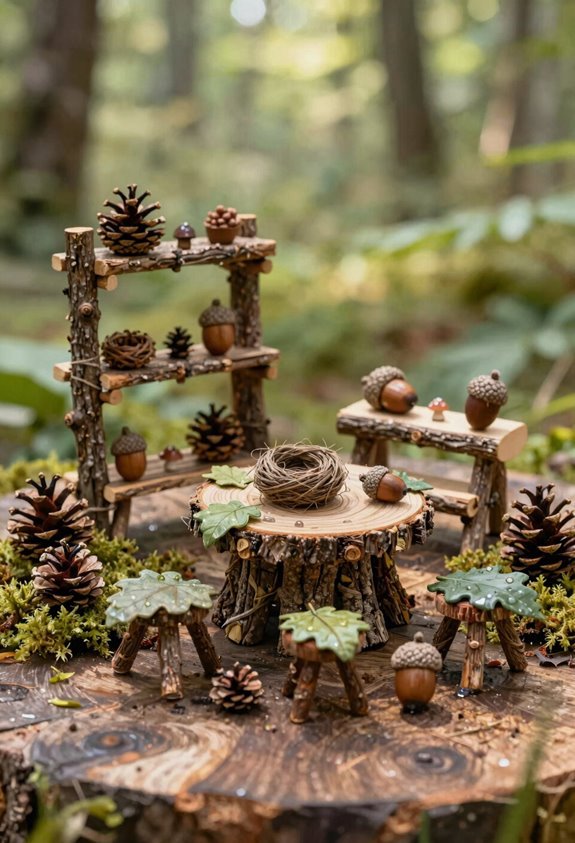 gather twig based rustic fairy furniture