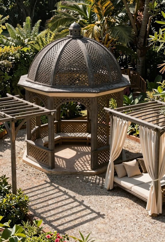 gazebo blocks weather pergola skies open