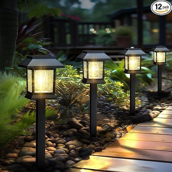 greluna solar pathway lights 12 pack