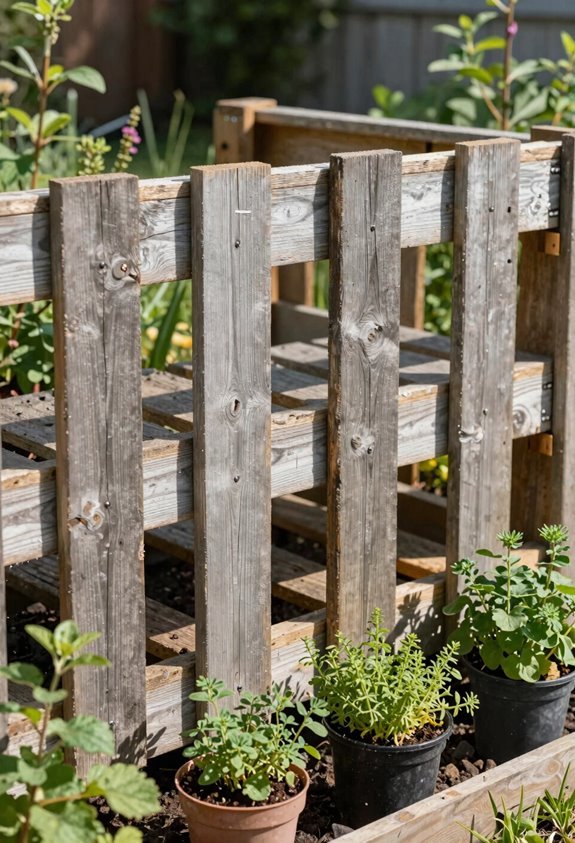 heat treated pallets create modular living barrier