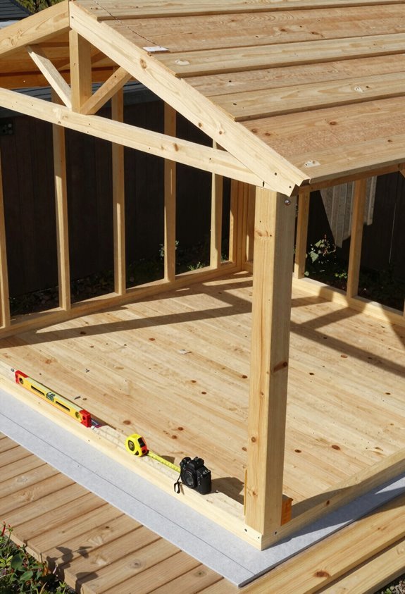 install 3 4 plywood over rafters correctly