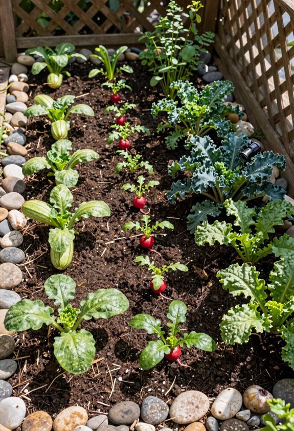 interplant fast with slow crops
