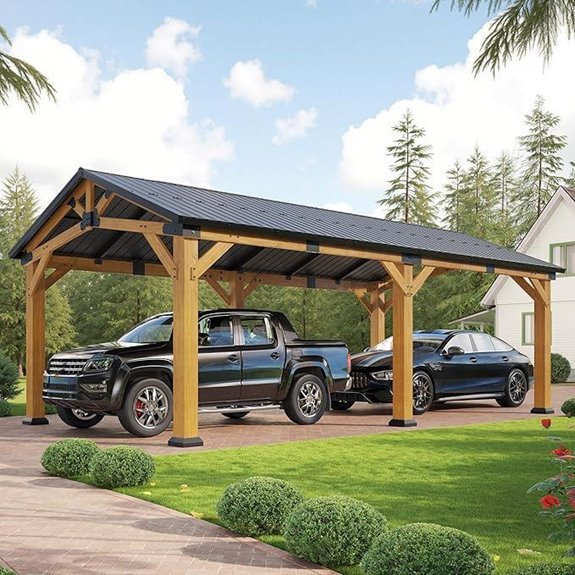 jocisland cedar wood carport