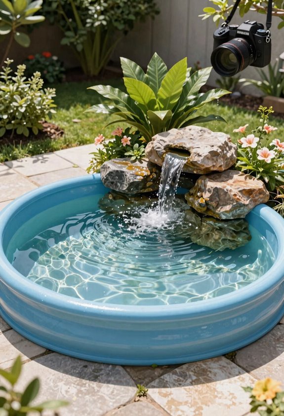 kiddie pool water garden