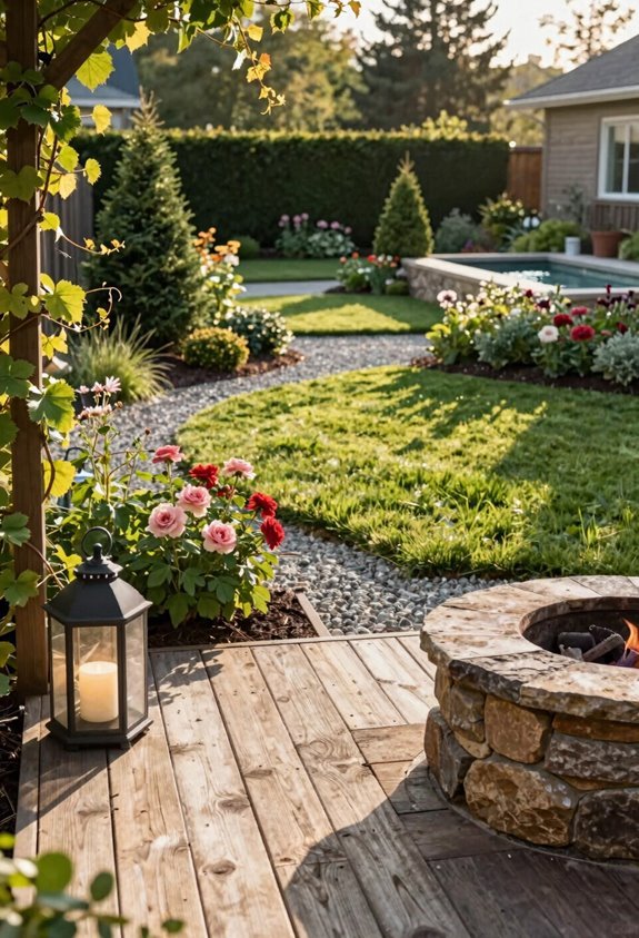 layered outdoor rooms with sightlines