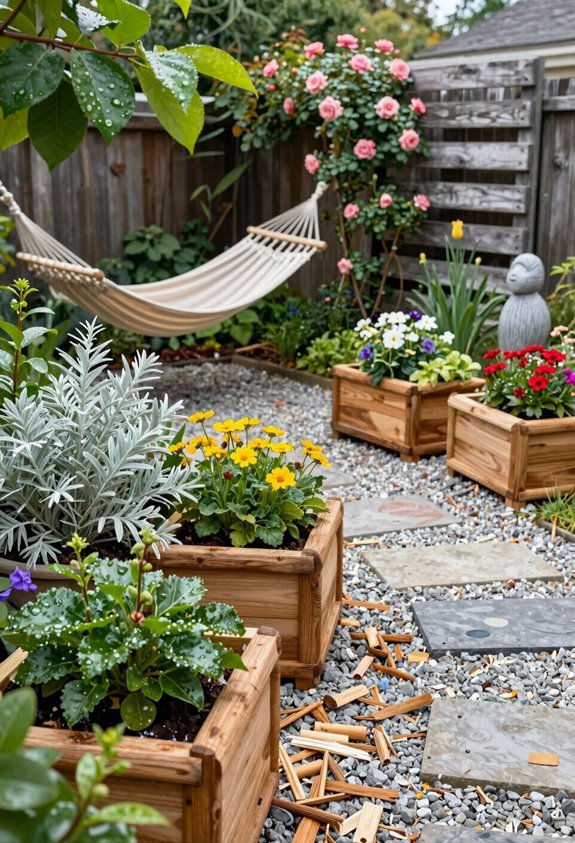 living sculpture through evolving plantings