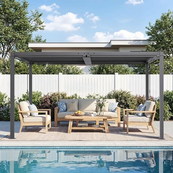 louvered aluminum pergola 10