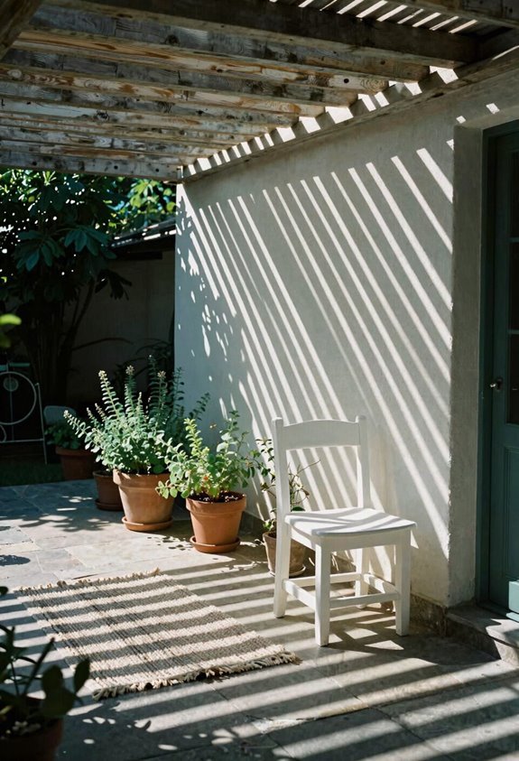 louvered roofs maximize shading