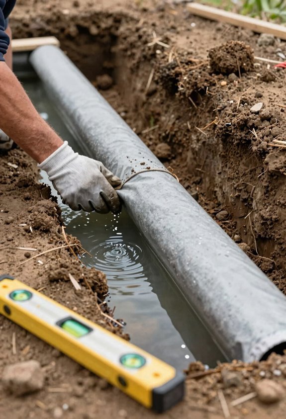 map footprint dig level backfill