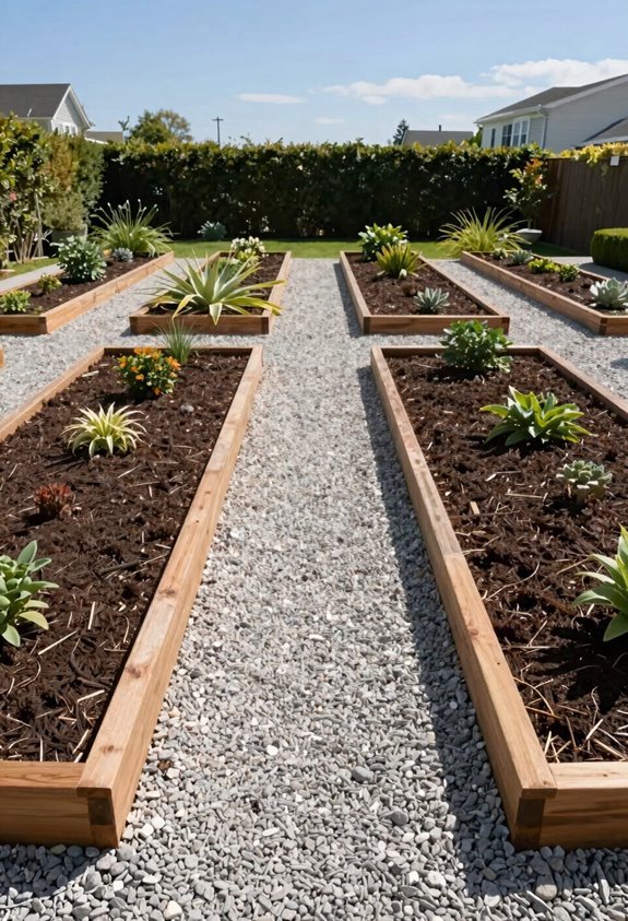 map wide planned garden paths