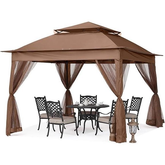 mastercanopy pop up gazebo mesh walls