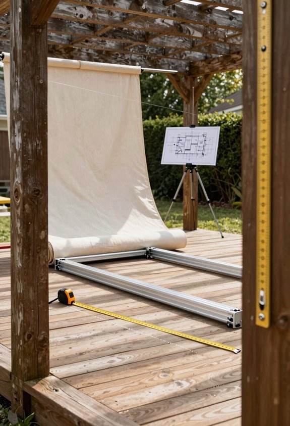 measure beam span panel travel