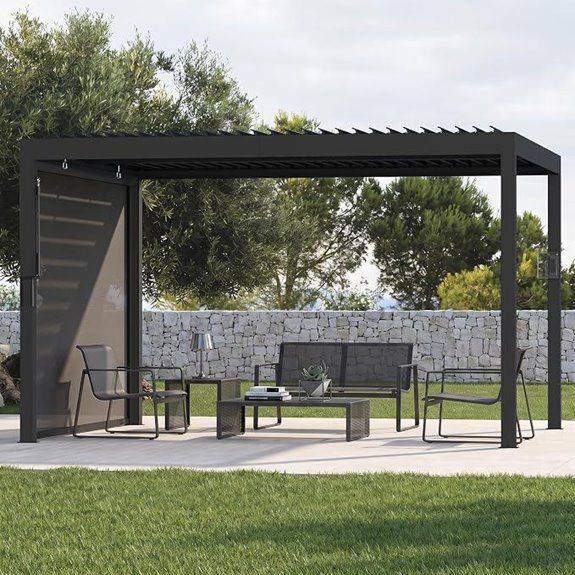 modern shade louvered pergola 10