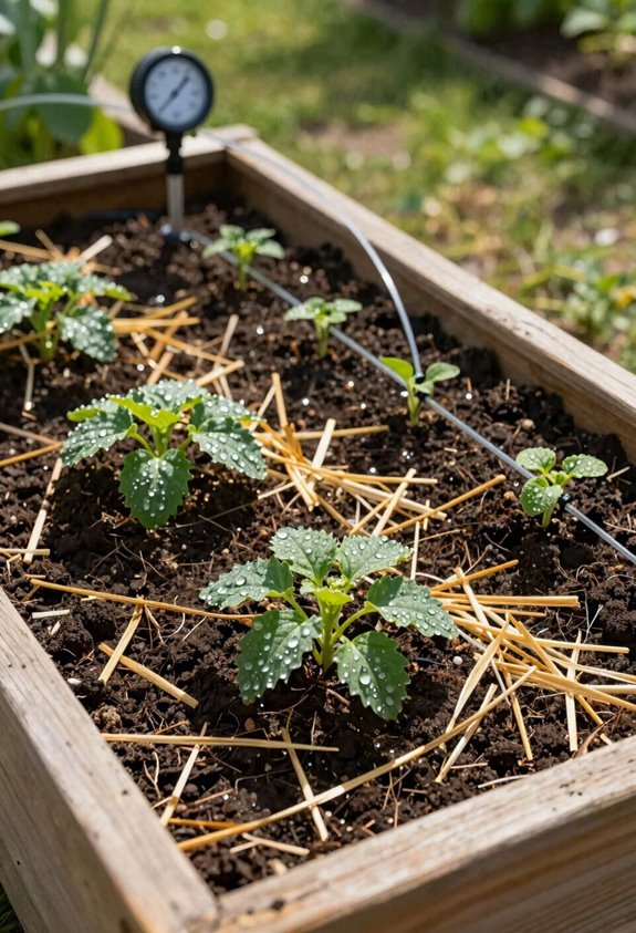 mulch extends watering intervals effectively
