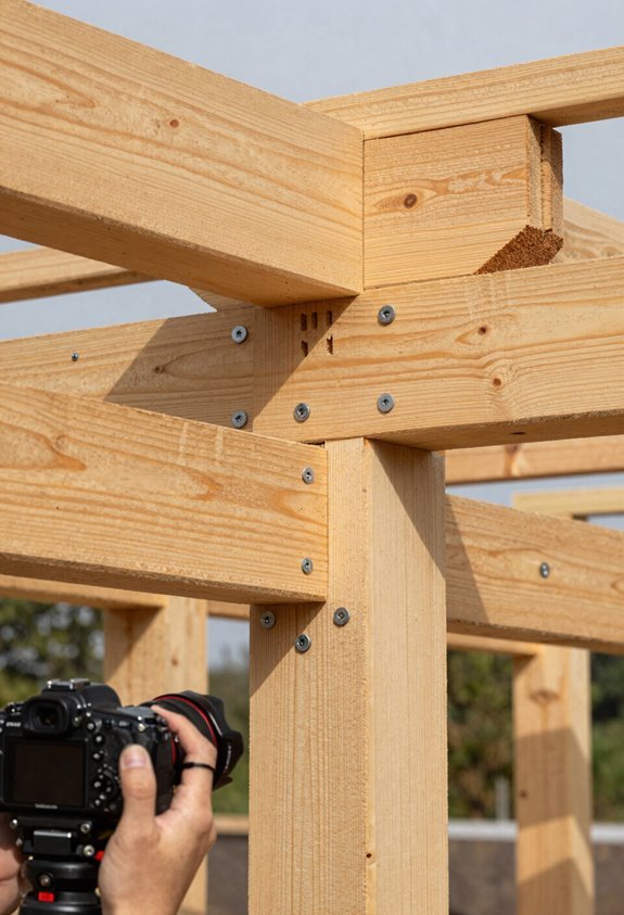 notch bolt brace level beams
